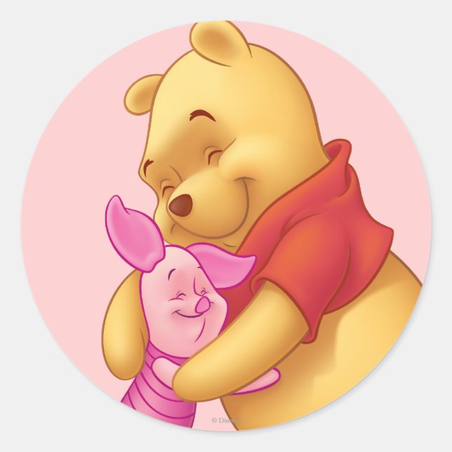 Sticker Rond Pooh et amis 2 (Devant)
