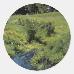 Sticker Rond Pool Medfield par Dennis Miller Bunker, Art Vintag