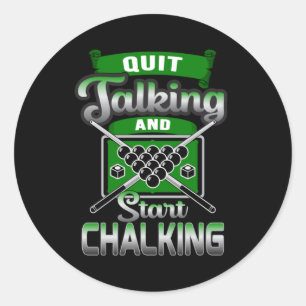 Sticker Rond Pool Snooker Billard 8 Ball Billiards Drôle Cadeau