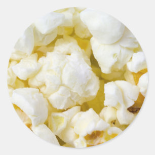 Sticker Rond Popcorn