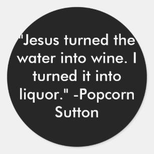 Sticker Rond Popcorn Sutton