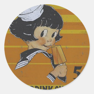 Sticker Rond Popsicles à cinq cents