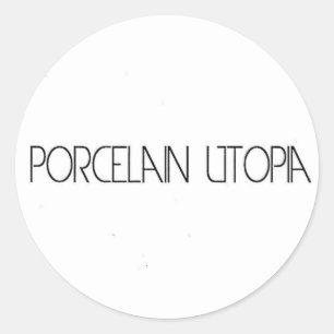 Sticker Rond Porcelaine Utopia