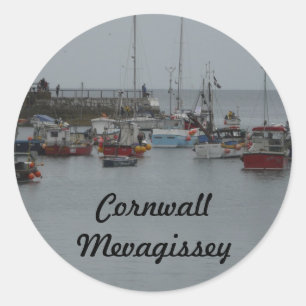 Sticker Rond Port de Mevagissey
