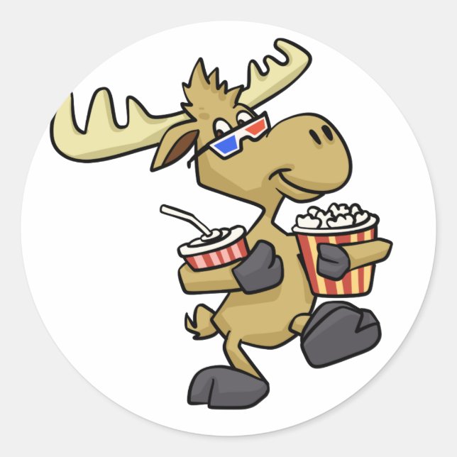 Sticker Rond Porte des lunettes 3D mignonnes | choisir la coule (Devant)