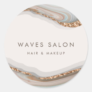 Sticker Rond Porte en marbre de pierre