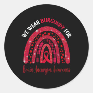 Sticker Rond Porter La Bourgogne Pour Sensibiliser À L'Anévrism