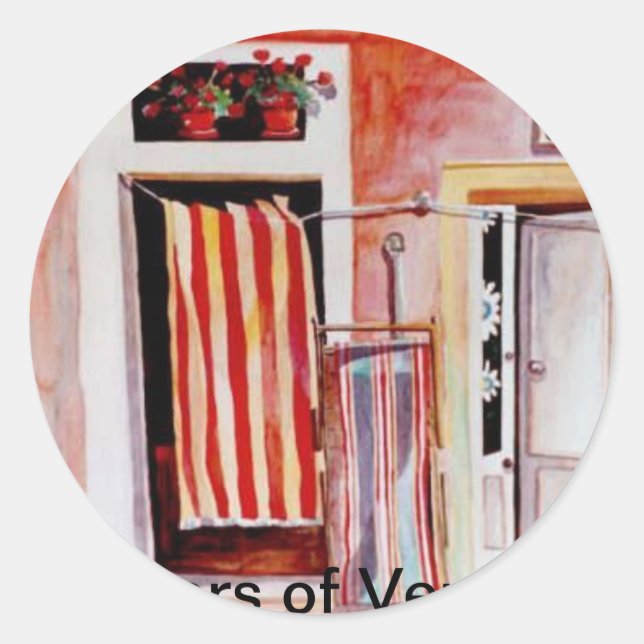 Sticker Rond Portes de Venise (Devant)