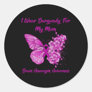 Sticker Rond Portez La Bourgogne Pour Ma Mère Sensibilisation À