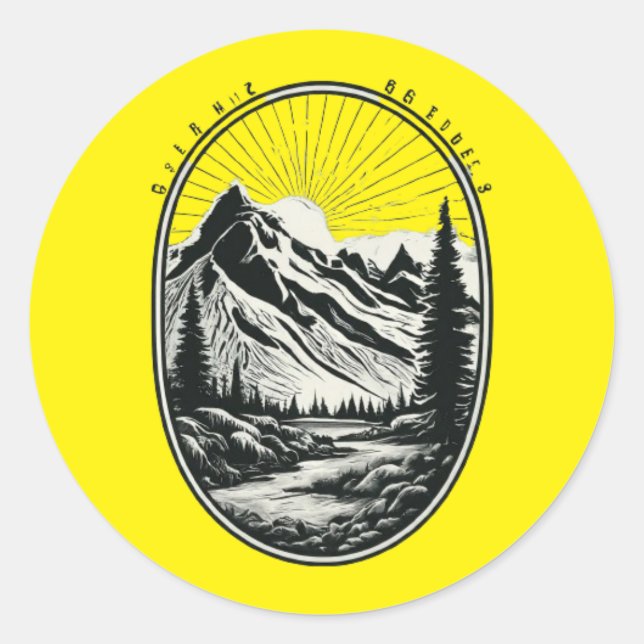 Sticker Rond Portez les saisons (Devant)