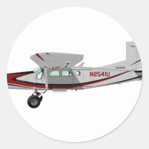 Sticker Rond Portier de Pilatus PC-6 Turbo