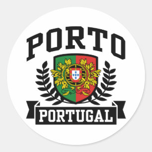 Sticker Rond Porto Portugal