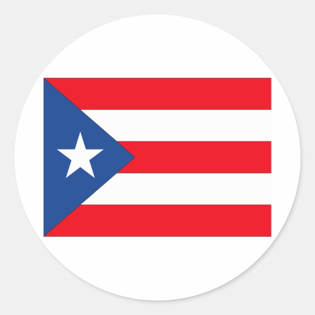 Sticker Rond Porto Rico (Devant)