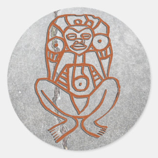 Sticker Rond Porto Rico - déesse