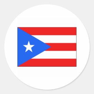 Sticker Rond Porto Rico FLAG International