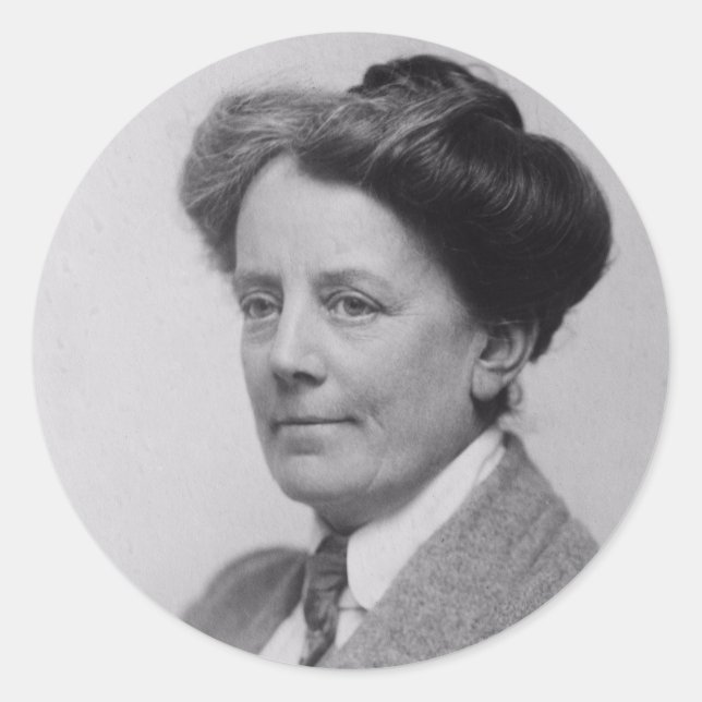Sticker Rond Portrait de Ethel Smyth (1922) Stick rond classiqu (Devant)