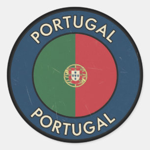 Sticker Rond Portugal