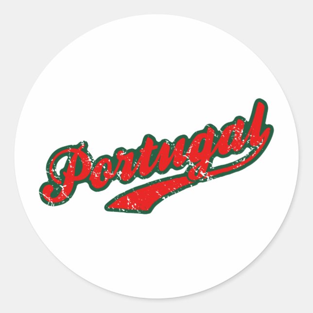 Sticker Rond Portugal (Devant)