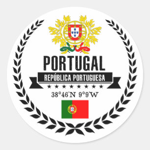 Sticker Rond Portugal