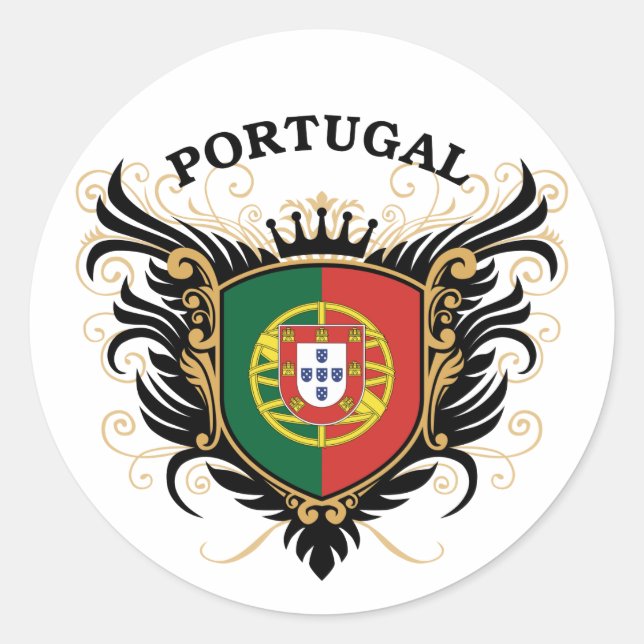 Sticker Rond Portugal (Devant)