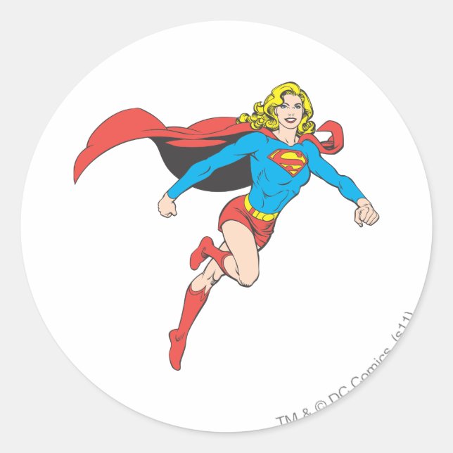 Sticker Rond Pose 1 superfille (Devant)