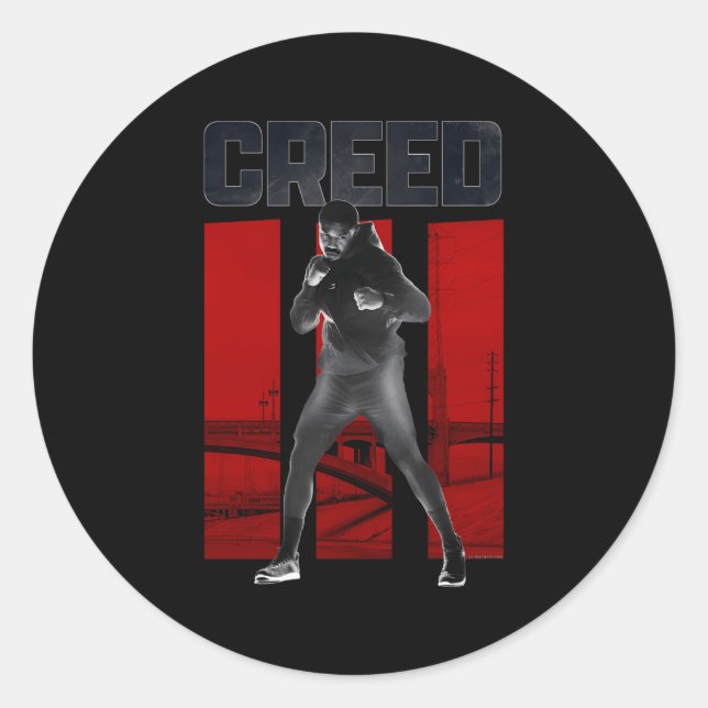 Sticker Rond Pose Creuse Adonis Avec Iii Rouge (Devant)