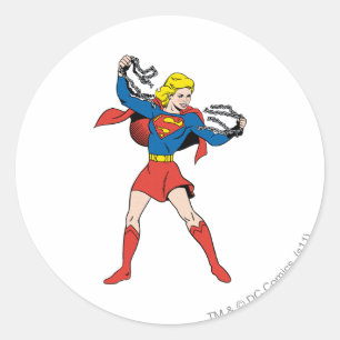 Sticker Rond Pose Supergirl 10
