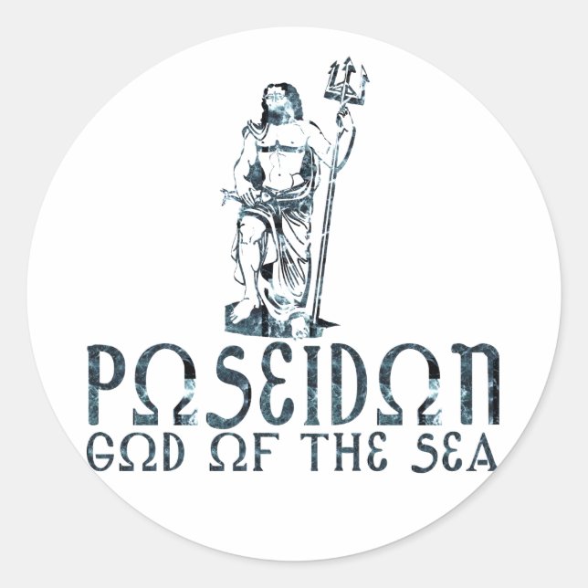 Sticker Rond Poseidon (Devant)