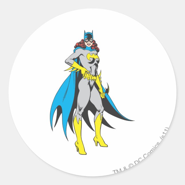 Sticker Rond Poses Batgirl (Devant)