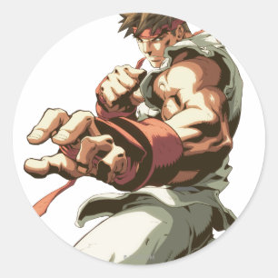 Sticker Rond Position de Ryu