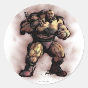 Sticker Rond Position de Zangief