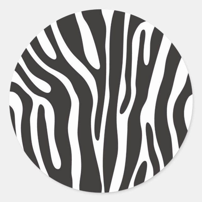 Sticker Rond Poster de animal (Devant)