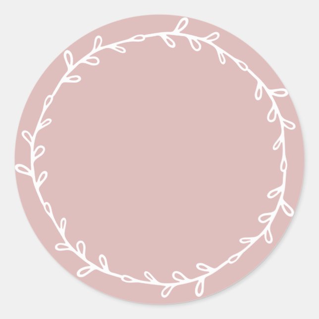 Sticker Rond Pot de confiture maison rustique argent rose écrit (Devant)