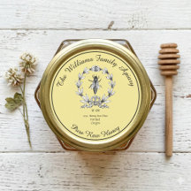 Pot de miel d'abeille à miel Apiary Label | Miel c