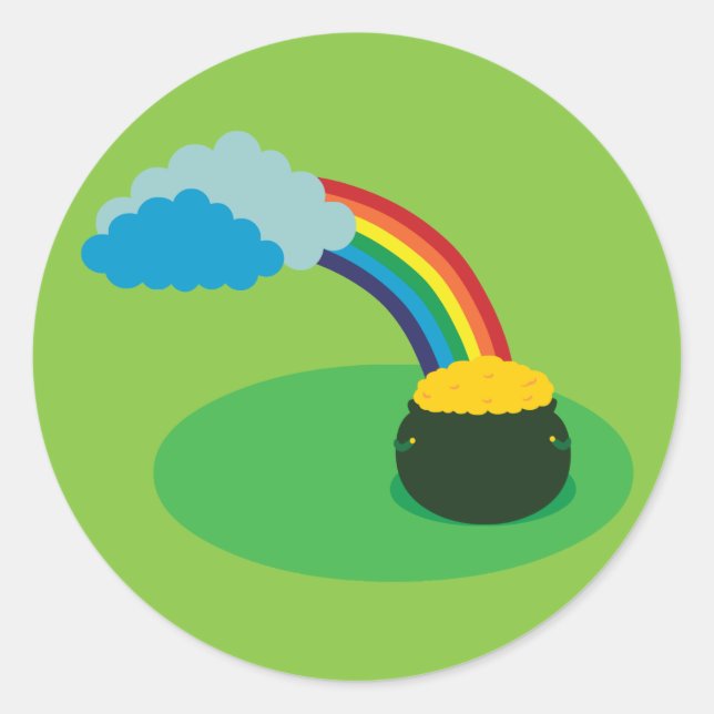 Sticker Rond Pot d'or (Devant)