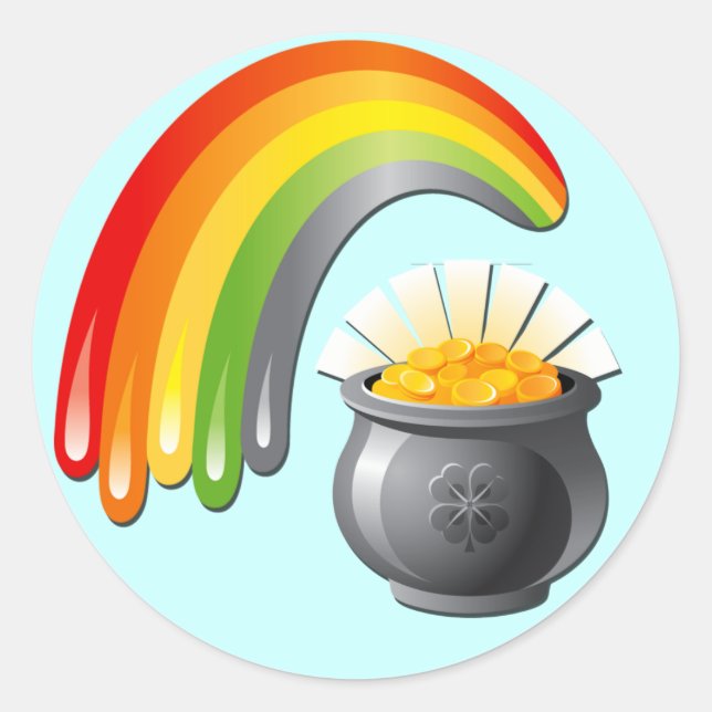 STICKER ROND POT D'OR ET PLANCHER (Devant)