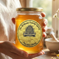 POT FAUX MIEL D'ABEILLE EN JARRE APIAIRE Label | M