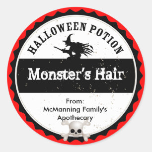 Sticker Rond Potion d'Halloween