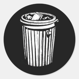 Sticker Rond Poubelle Halloween Costume Garge Can Trashcan Cos