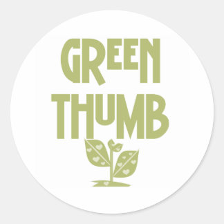 Sticker Rond Pouce verte