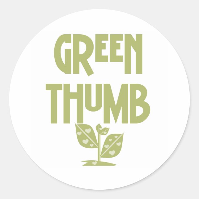 Sticker Rond Pouce verte (Devant)