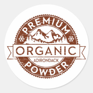 Sticker Rond Poudre Adirondack Bio Premium