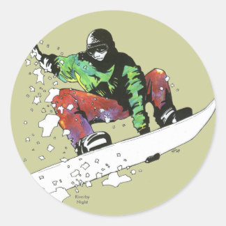 Sticker Rond Poudre fraîche