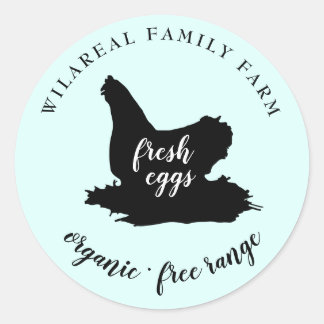 Sticker Rond poule de la famille ferme classique