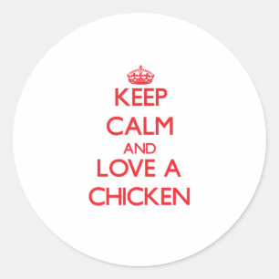 Sticker Rond Poulet