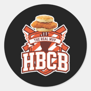 Sticker Rond Poulet, Hbcb Le Vrai Mvp Sandwich Au Poulet Dge