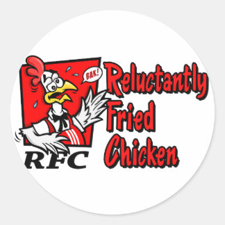 Sticker Rond Poulets frits