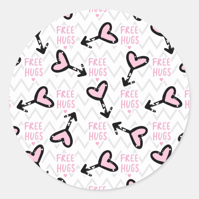 Sticker Rond Poumons libres (Devant)