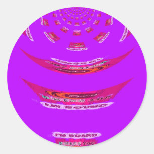 Sticker Rond Pour drôle, je me manque de toi