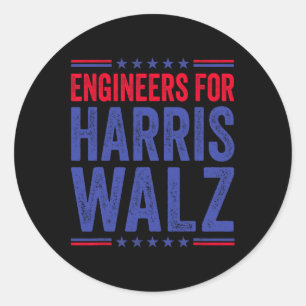 Sticker Rond Pour Harris Wheimer Election 2024 Vote Kamala Walt